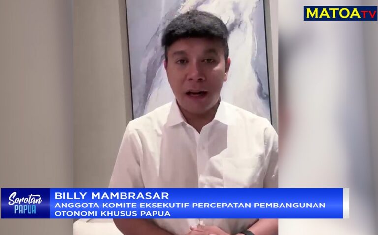 Dua Tahun Prabowo-Gibran, Billy Mambrasar: MBG Jadi Harapan Baru Masa Depan Anak Papua